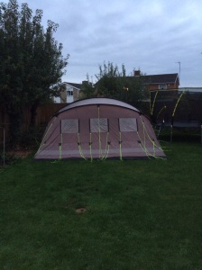 The back of our tent....in the garden...